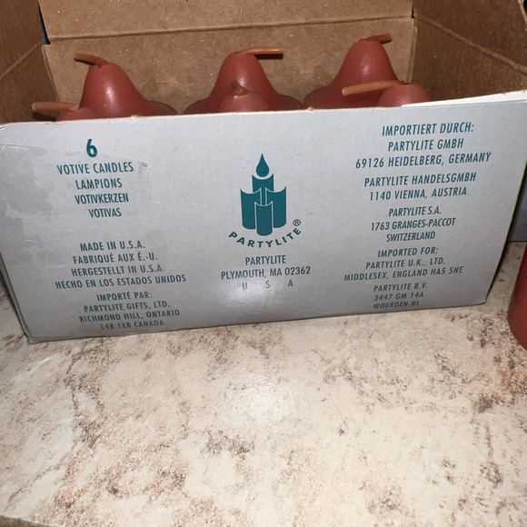 Partylite CINNAMON /SIENNA Votive Candles V0635 - (3) Box of 6 + 2 NEW OLD STOCK - Picture 5 of 6